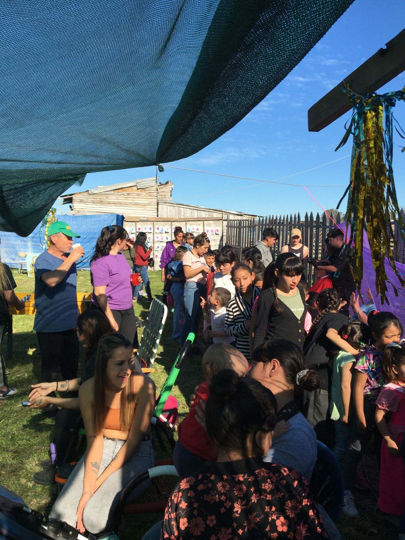 Festejo en el barrio